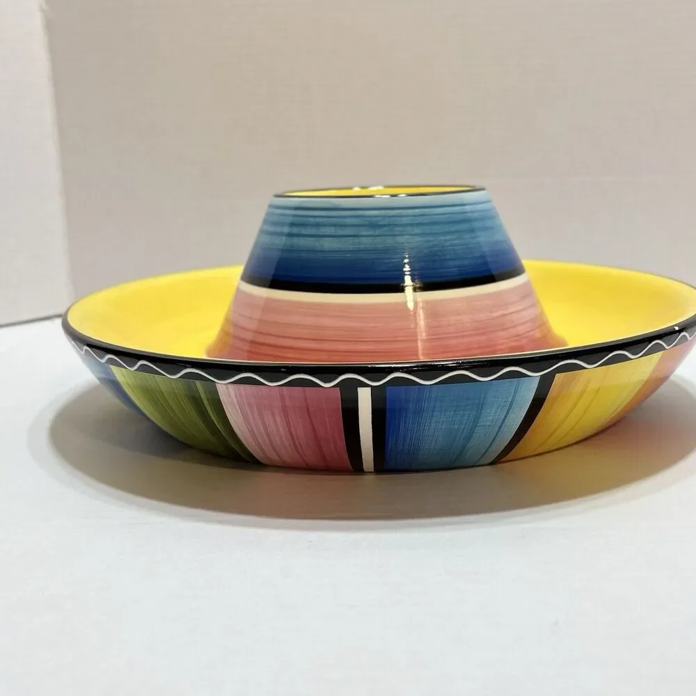 Certified International Nancy Green Colorful Stripe 13